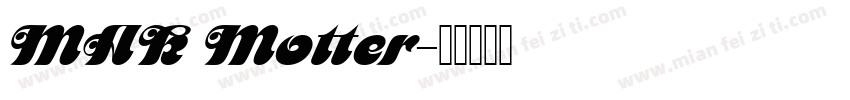 MAK Motter字体转换